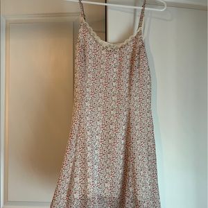 Pink Floral Lace Dress